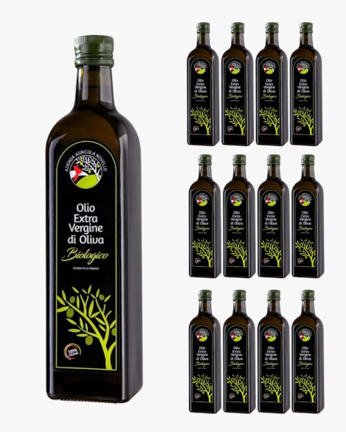 750ml x 12 bottiglie -Olio Extra Vergine di Oliva Biologico
